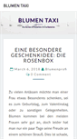 Mobile Screenshot of blumen-taxi.com