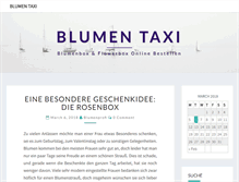 Tablet Screenshot of blumen-taxi.com